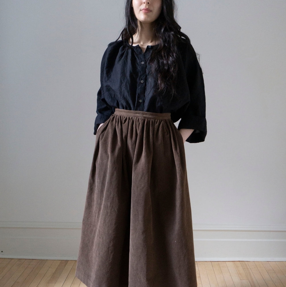 NWT Ovate Marla corduroy skirt in twig